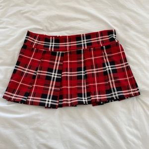 Sexy Plaid mini skirt